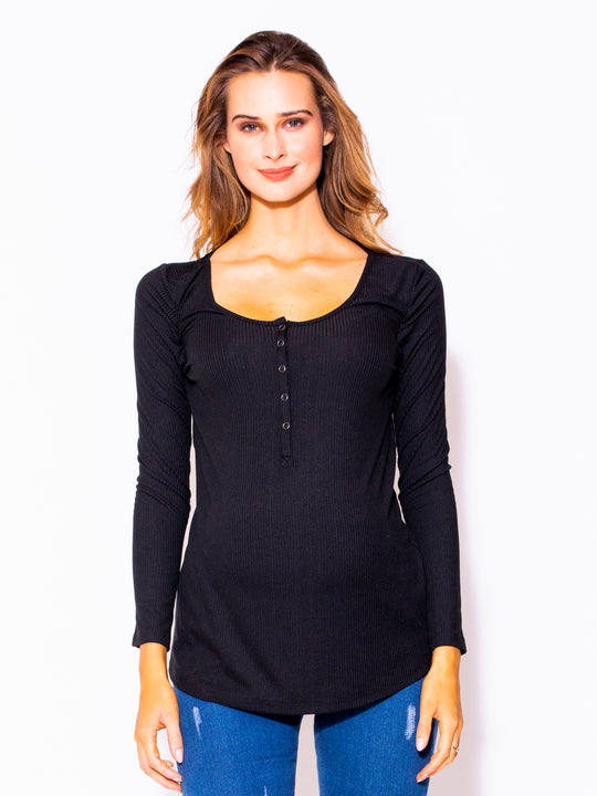 Blusa de maternidad MAMA MIA Maternity Elástica y Práctica para lactancia