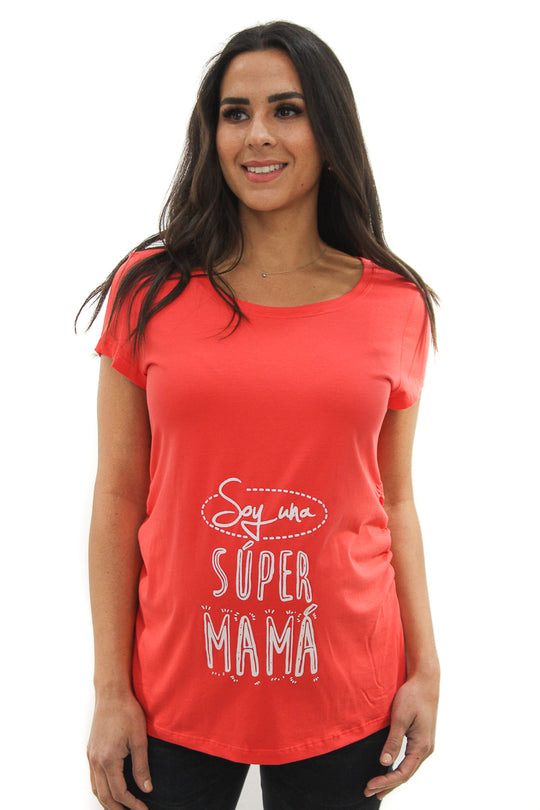 Playera De Embarazadas Con Estampado MAMA MIA MATERNITY
