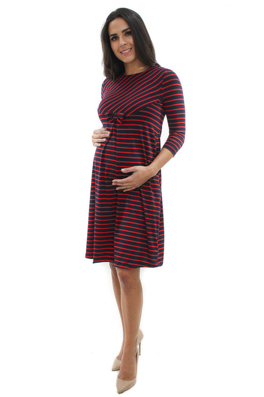 VESTIDO DE EMBARAZO "RAYAS RC"