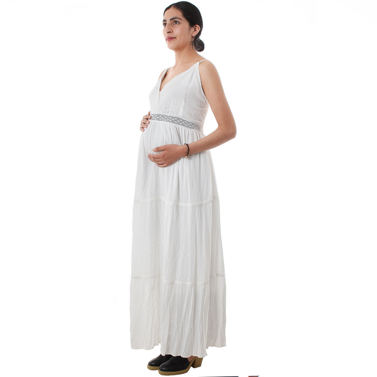 Vestidos De Maternidad Jmffy Vestido Embarazo Ropa Lady Elegante Vestidos  2021 Mujeres Embarazadas Partido Blanco Outwear Long Long De 33,04 €