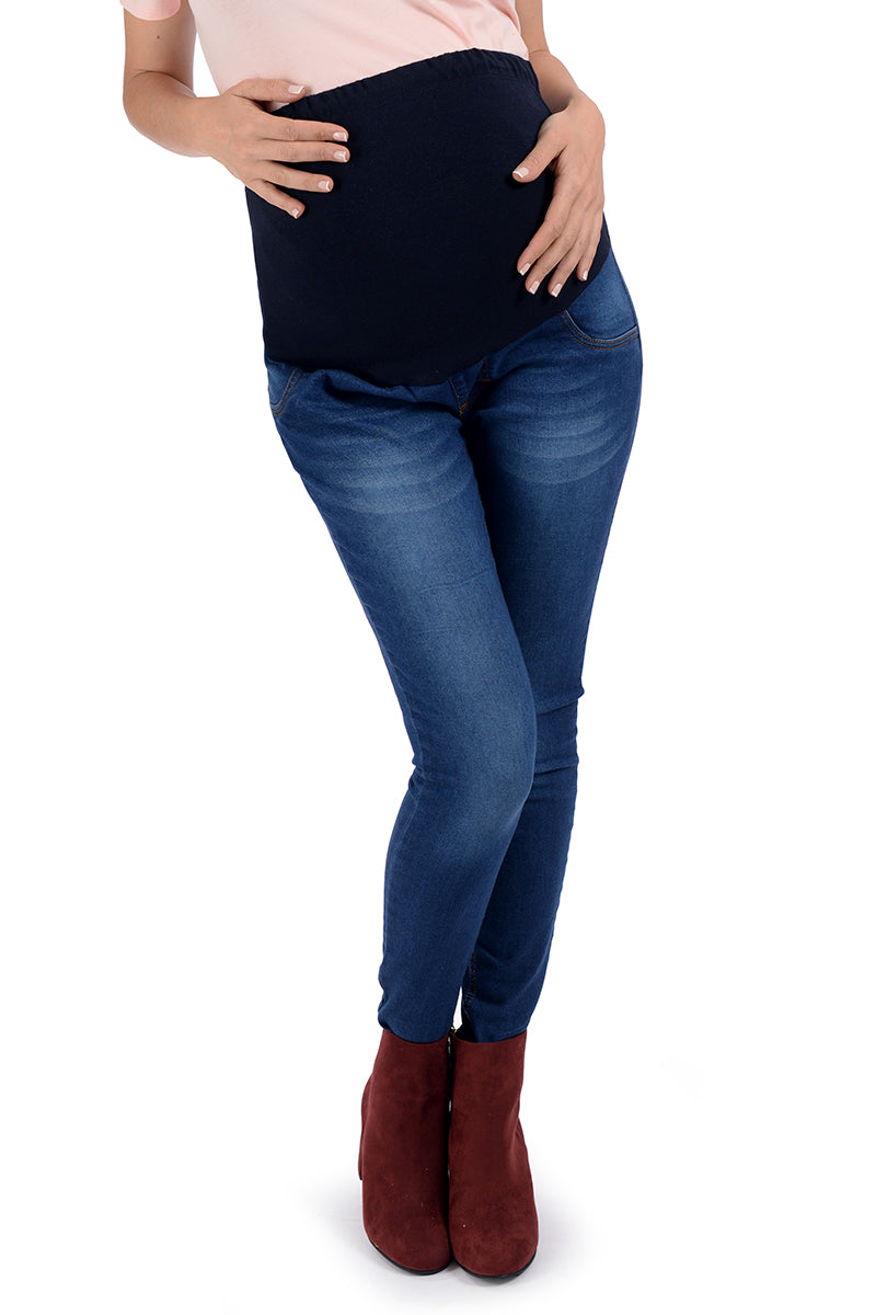 Jeans de embarazo MAMA MIA Maternity de mezclilla estilo entubado
