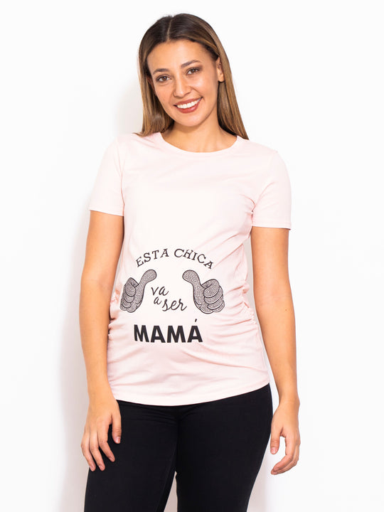 Playera De Embarazadas Con Estampado Para Mamá