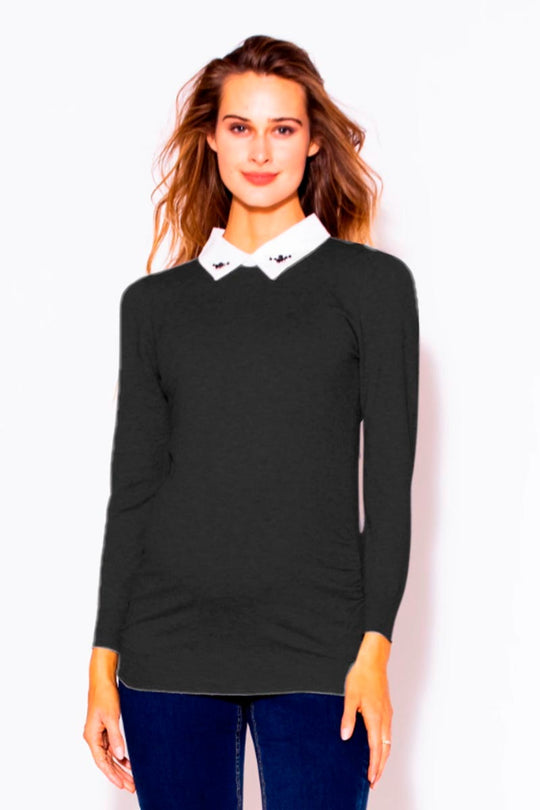 Sueter de Embarazada MAMA MIA Maternity con simulación de cuello