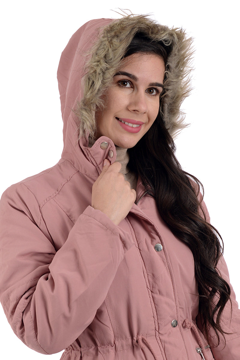 Chamarra de Mujer Studio Si Casual de Estilo Acolchonado Y Peluche