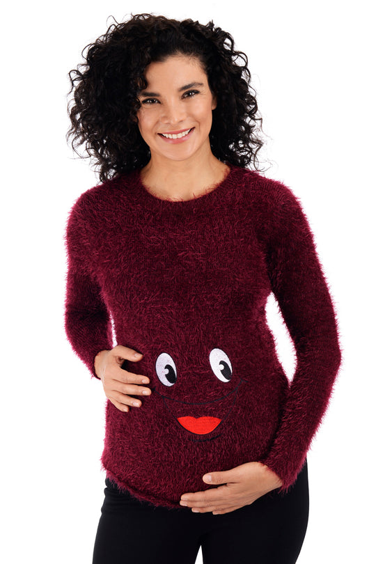Sueter MAMA MIA Maternity Con Estampado de Sonrisa