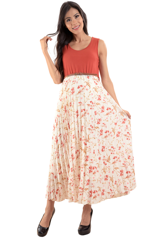 Vestido Plisado De Maternidad