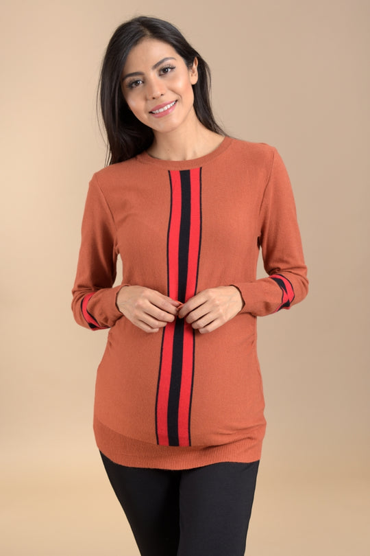 Sueter De Embarazada MAMA MIA MATERNITY con línea frontal