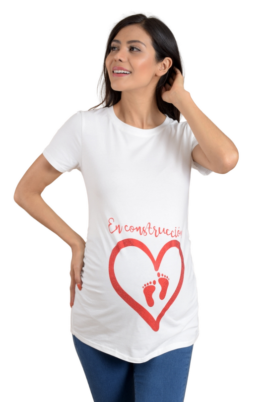 PLAYERA DE EMBARAZO "EN CONSTRUCCIÓN"