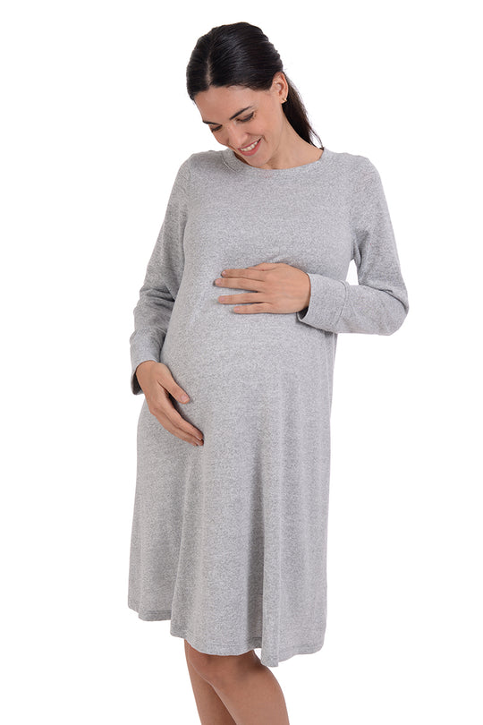 Vestido suave manga larga MAMA MIA Maternity
