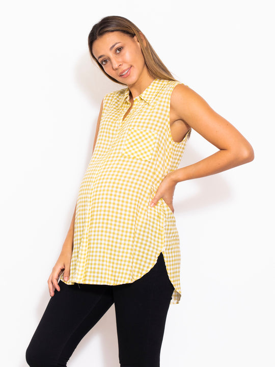 Blusa Para Embarazada Sin Manga