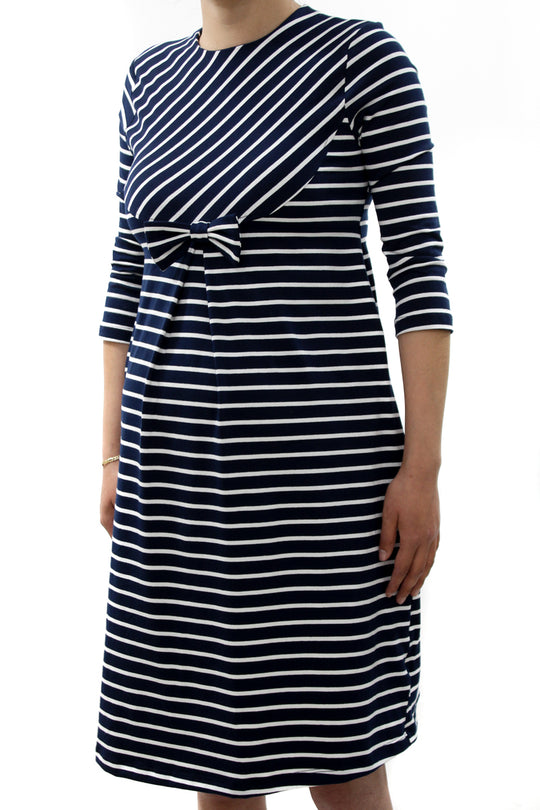 VESTIDO DE EMBARAZO "RAYAS NC"
